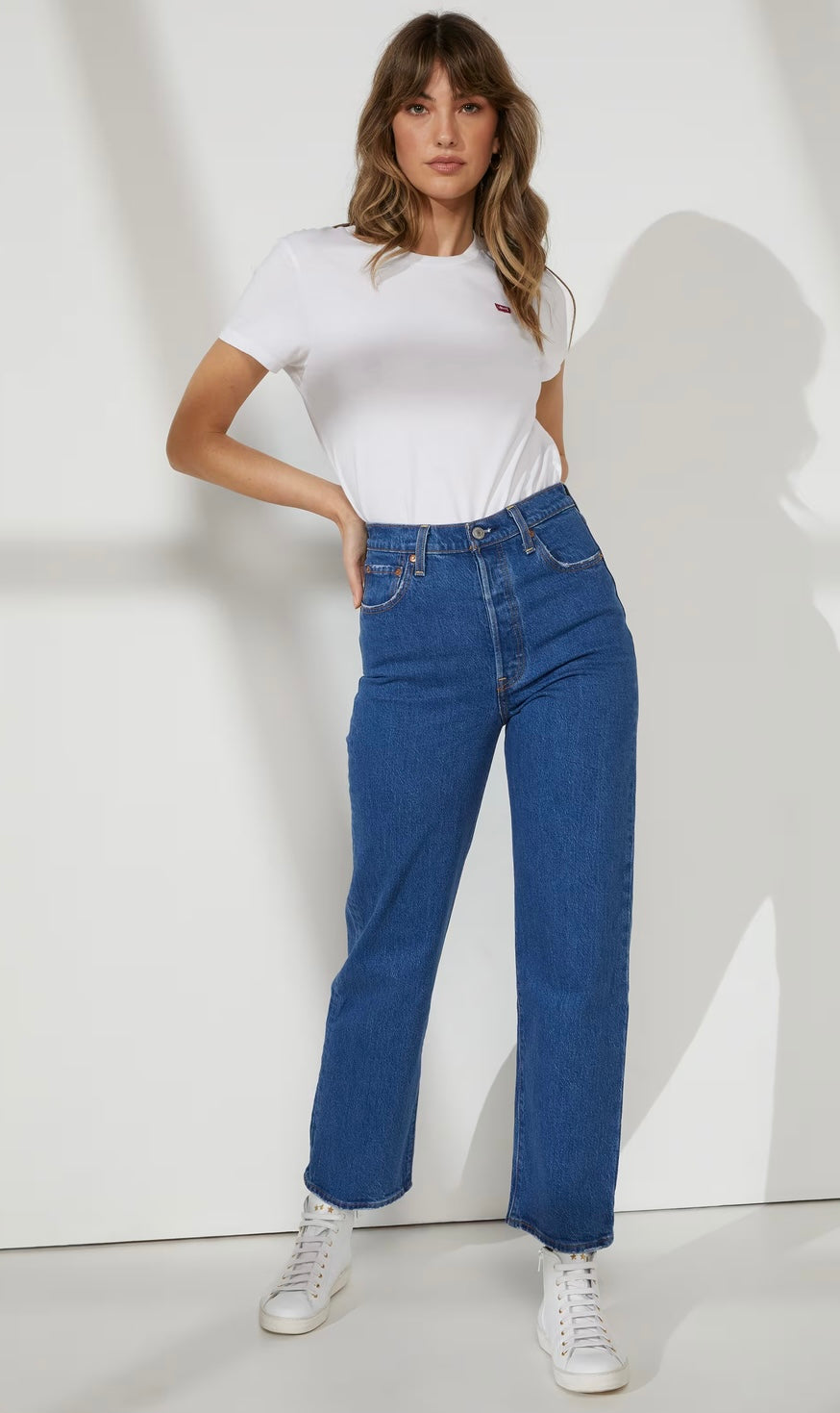 Ribcage straight jeans online